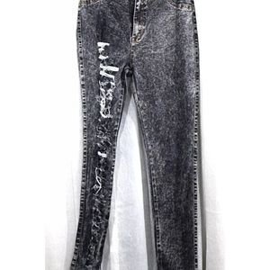 Vintage 36 points 5 black shredded skinny jeans size large